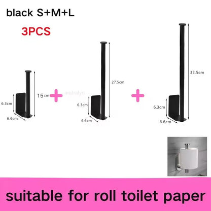 Stainless Steel SelfAdhesive Paper Towel Holder  NoDrill Toilet  Kitchen Roll Rack 12