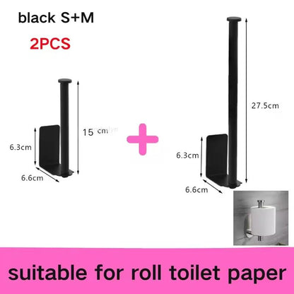 Stainless Steel SelfAdhesive Paper Towel Holder  NoDrill Toilet  Kitchen Roll Rack 10