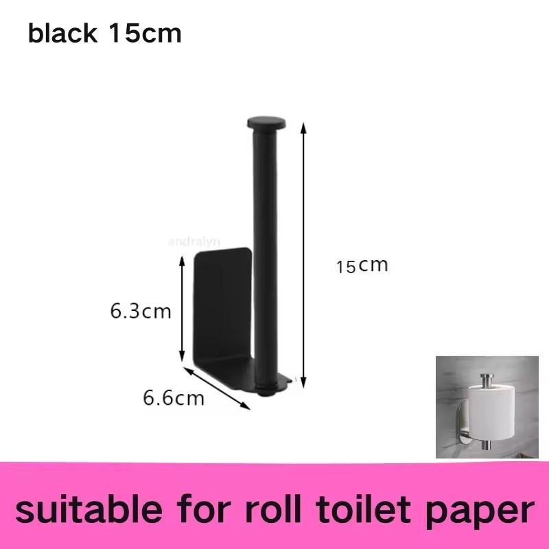 Stainless Steel SelfAdhesive Paper Towel Holder  NoDrill Toilet  Kitchen Roll Rack 6