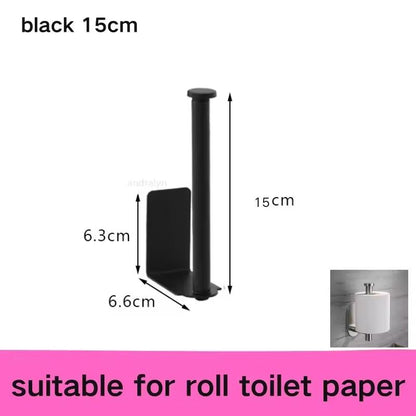 Stainless Steel SelfAdhesive Paper Towel Holder  NoDrill Toilet  Kitchen Roll Rack 6