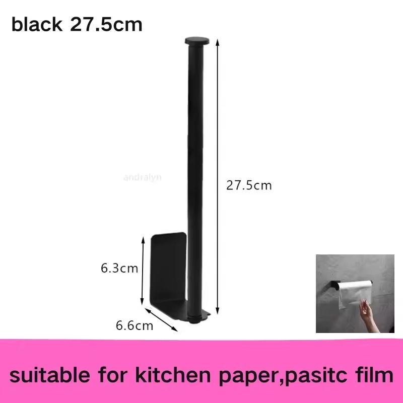Stainless Steel SelfAdhesive Paper Towel Holder  NoDrill Toilet  Kitchen Roll Rack 7
