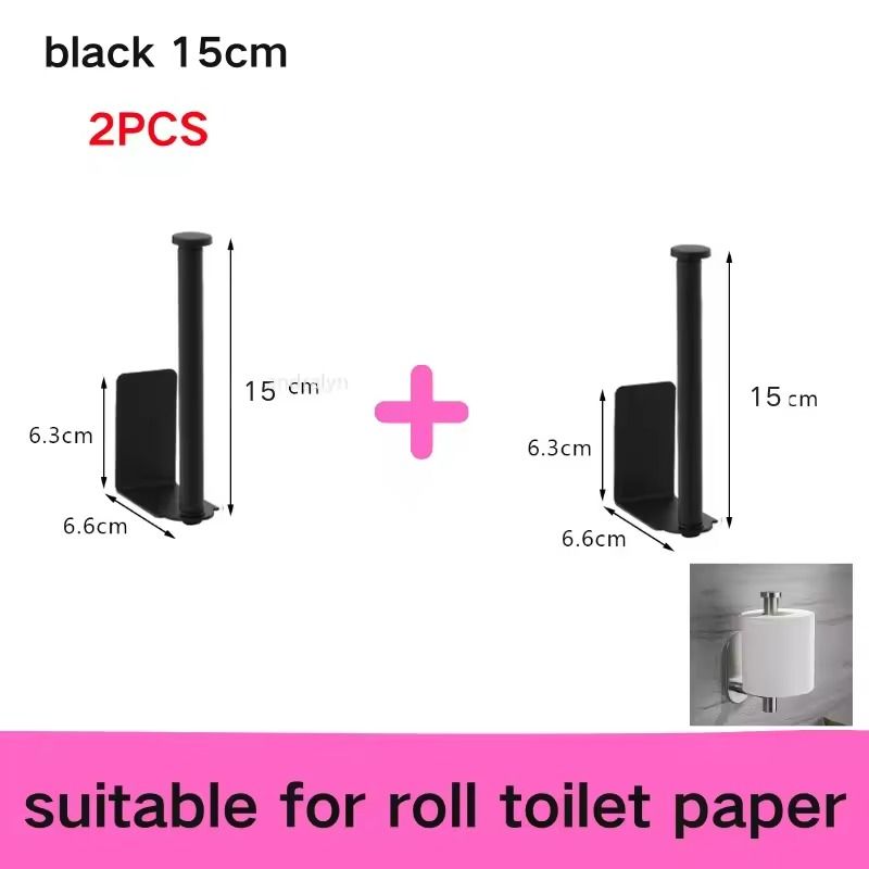 Stainless Steel SelfAdhesive Paper Towel Holder  NoDrill Toilet  Kitchen Roll Rack 9