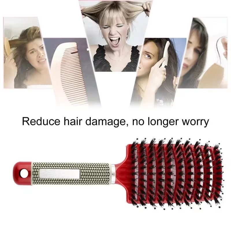 SmoothDetangle Boar  Nylon Scalp Massage Hair Brush 4