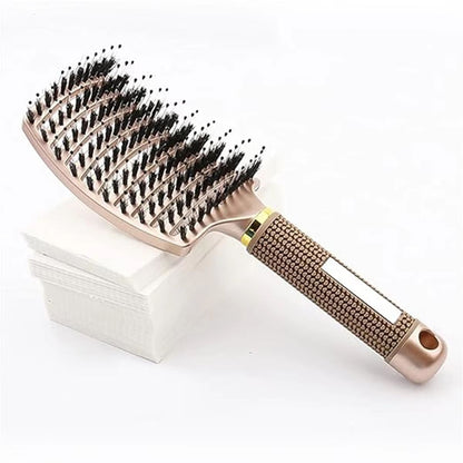 SmoothDetangle Boar  Nylon Scalp Massage Hair Brush 8