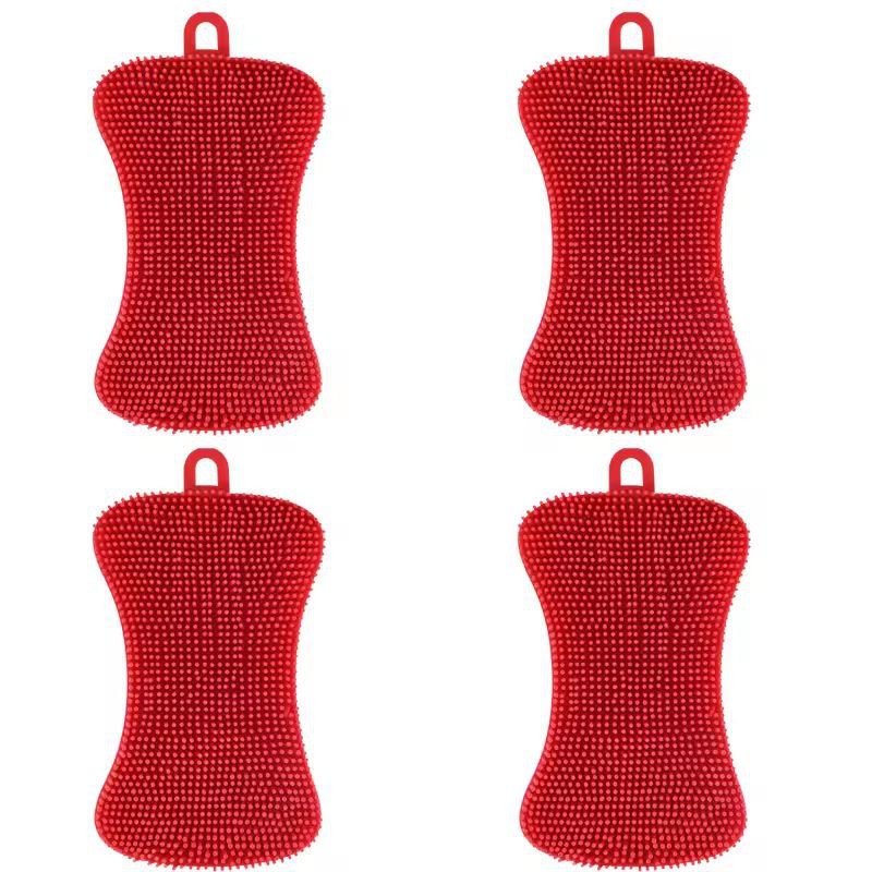 Silicone Kitchen Scrubber Brush  Gentle  Effective Pot Pan Cleaner 13