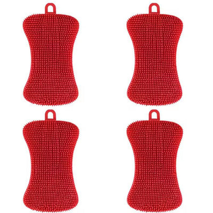 Silicone Kitchen Scrubber Brush  Gentle  Effective Pot Pan Cleaner 13