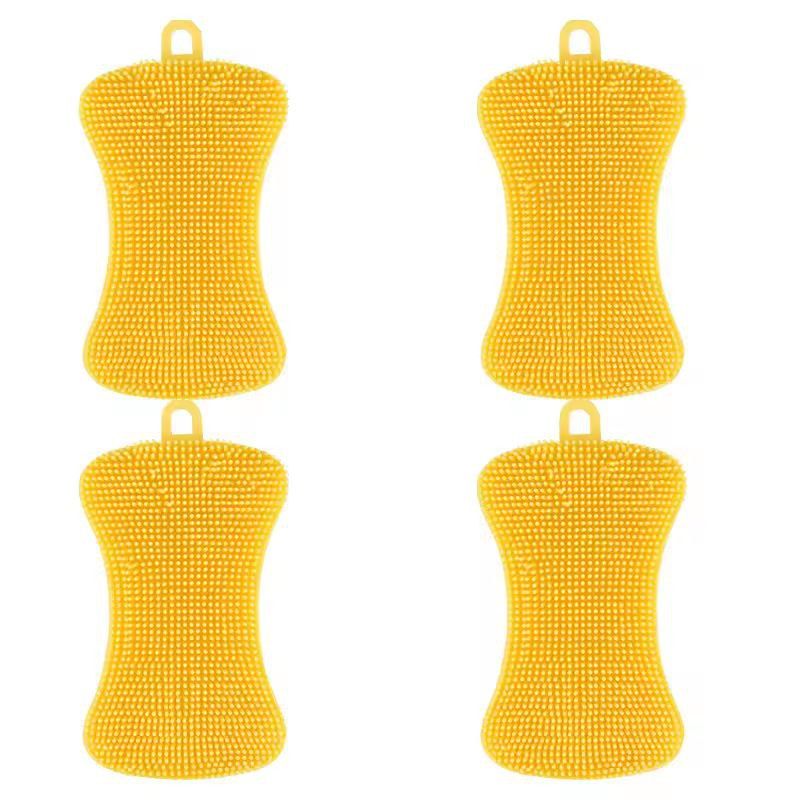 Silicone Kitchen Scrubber Brush  Gentle  Effective Pot Pan Cleaner 14