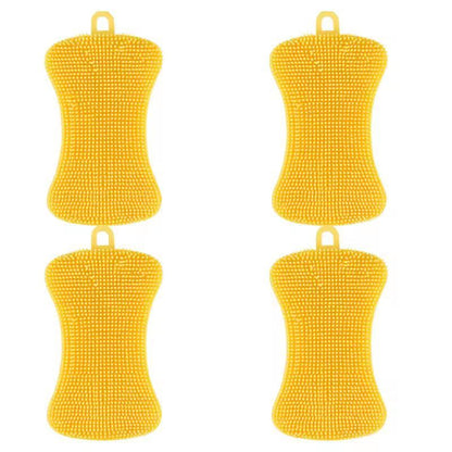 Silicone Kitchen Scrubber Brush  Gentle  Effective Pot Pan Cleaner 14