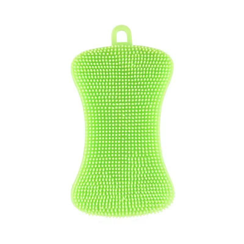 Silicone Kitchen Scrubber Brush  Gentle  Effective Pot Pan Cleaner 10