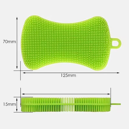 Silicone Kitchen Scrubber Brush  Gentle  Effective Pot Pan Cleaner 5