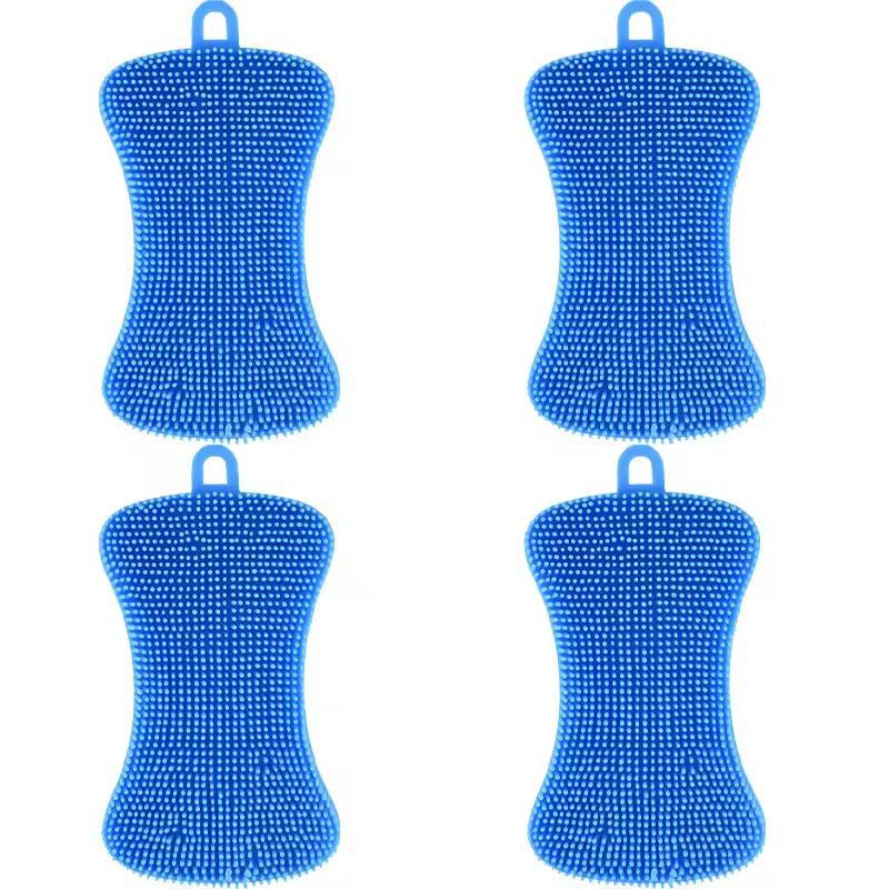 Silicone Kitchen Scrubber Brush  Gentle  Effective Pot Pan Cleaner 11