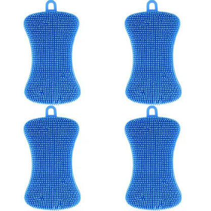 Silicone Kitchen Scrubber Brush  Gentle  Effective Pot Pan Cleaner 11