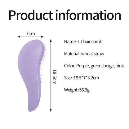 EcoSoft Magic Detangling Hair Brush For Gentle Scalp Massage 2