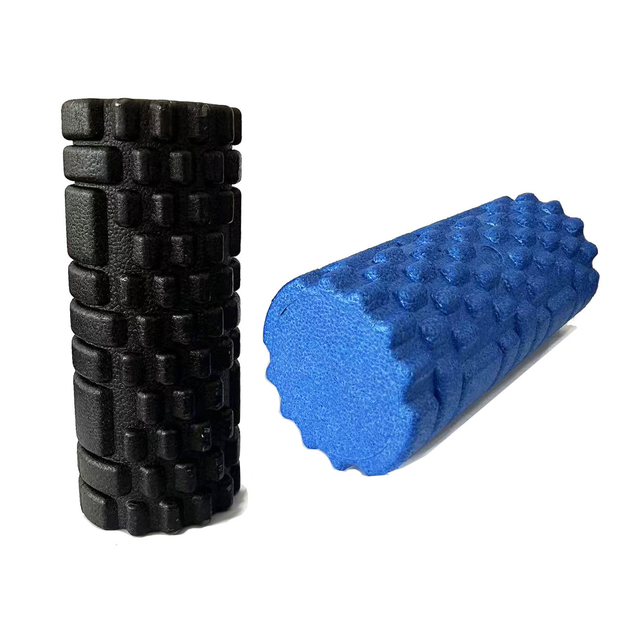 Massage Point Yoga Roller Pilates Massage, Solid Color Foam Roller With Grooves, Fitness Gym Exercise Relaxing Muscle