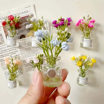 Mini Small Vase Magnets, Cute Mini Refrigerator Magnets, Kitchen Decoration Vase, Fun Refrigerator Accessories, Holiday