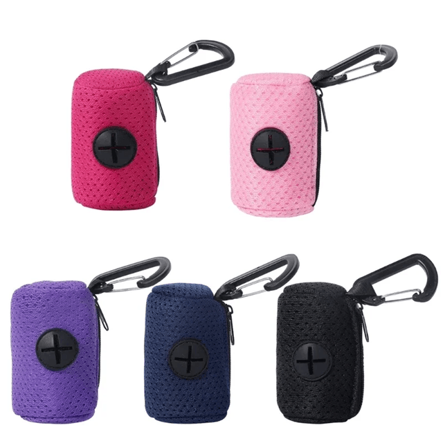 CleanWalk Dog Waste Bag Dispenser with Clip and Waste Bag Holder