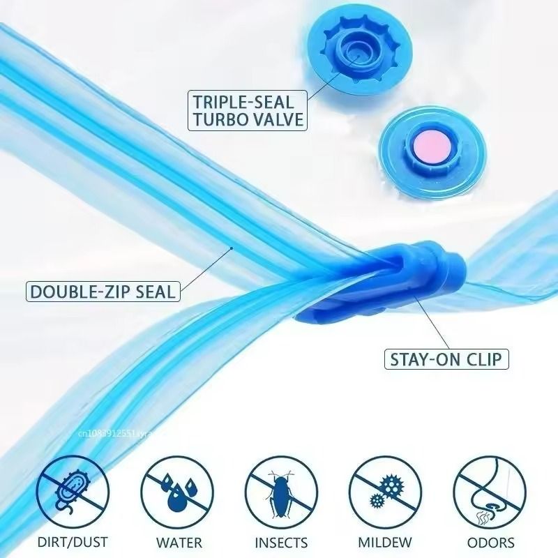 Vacuum Seal Storage Bags  SpaceSaving Clothes  Blanket Organizer Bags 4