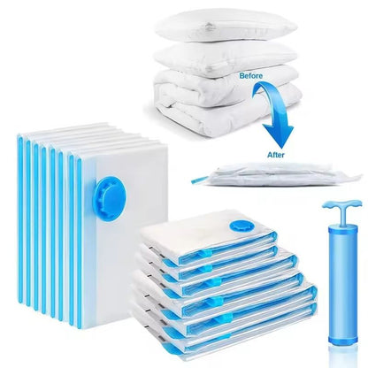 Vacuum Seal Storage Bags  SpaceSaving Clothes  Blanket Organizer Bags 0