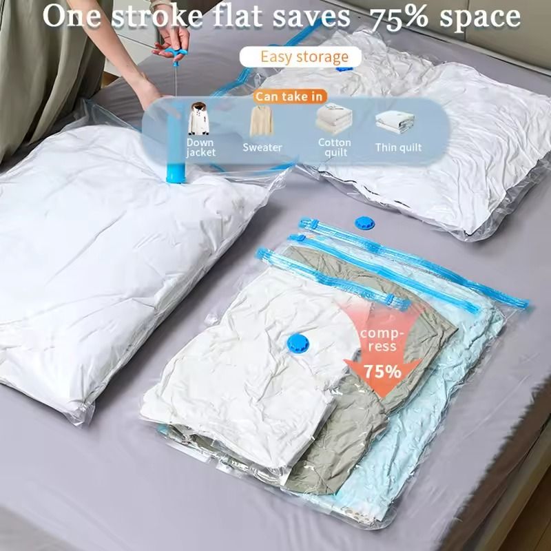 Vacuum Seal Storage Bags  SpaceSaving Clothes  Blanket Organizer Bags 5