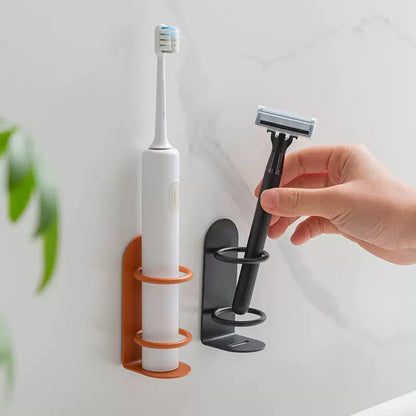 Multi Functional Toothbrush Holder Metal Material Bathroom Organiser No Drilling Wall Mounted Toile 1