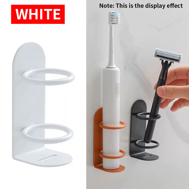 Multi Functional Toothbrush Holder Metal Material Bathroom Organiser No Drilling Wall Mounted Toile 6