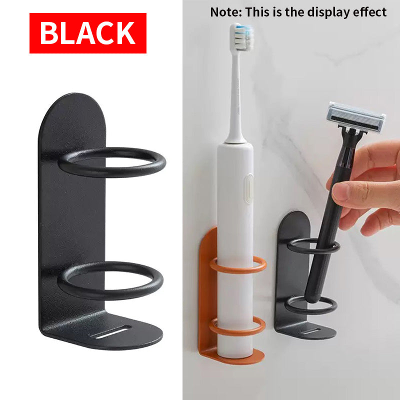 Multi Functional Toothbrush Holder Metal Material Bathroom Organiser No Drilling Wall Mounted Toile 7
