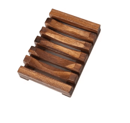 Natural Wood Soap Dish Drain Tray For Bathroom And Kitchen 3