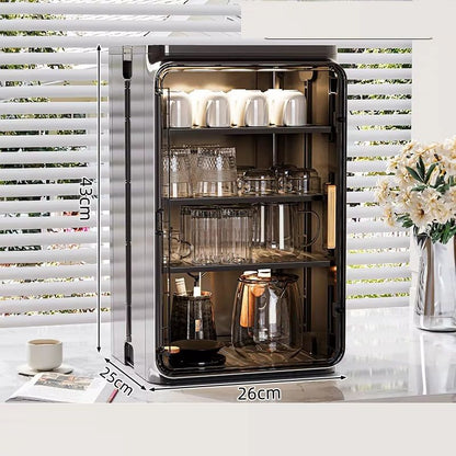 Water Cup Storage Rack Desktop Coffee Mug Organizer Household Dust Proof Tea Cup Holder Drip Cup Ho 3