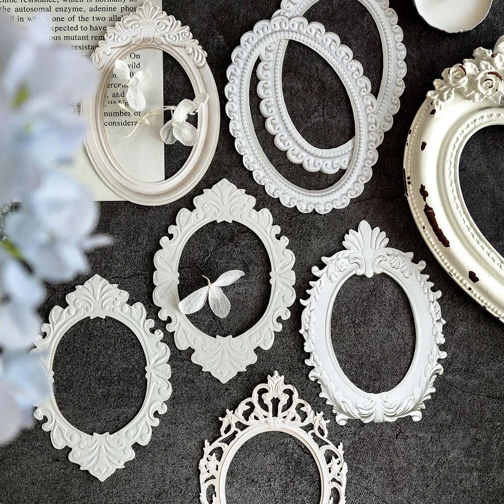 Retro Style Craft Paper, European Architectural Modeling, DIY Creative Materials, Hollow Relief Design Cardstock