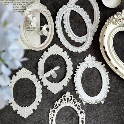 Retro Style Craft Paper, European Architectural Modeling, DIY Creative Materials, Hollow Relief Design Cardstock