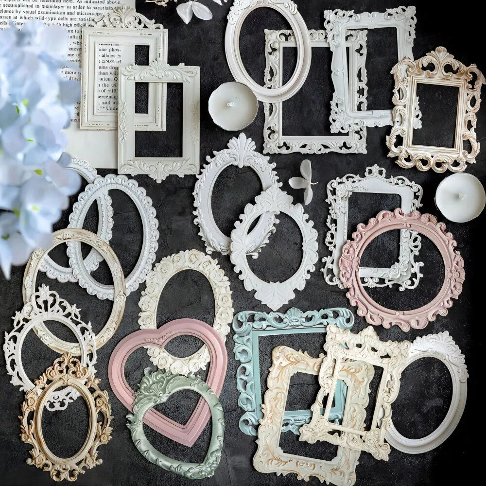 Retro Style Craft Paper, European Architectural Modeling, DIY Creative Materials, Hollow Relief Design Cardstock