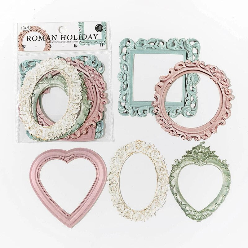 Retro Style Craft Paper, European Architectural Modeling, DIY Creative Materials, Hollow Relief Design Cardstock