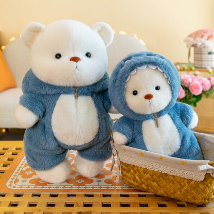 Teddy Bear Wear Suit, Soft Doll Birthday Gift, Kawaii Bear Plush Toy Stuffed Animals Christmas Gifts for Boy Girl