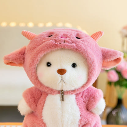 Teddy Bear Wear Suit, Soft Doll Birthday Gift, Kawaii Bear Plush Toy Stuffed Animals Christmas Gifts for Boy Girl