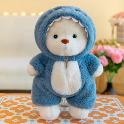 Teddy Bear Wear Suit, Soft Doll Birthday Gift, Kawaii Bear Plush Toy Stuffed Animals Christmas Gifts for Boy Girl
