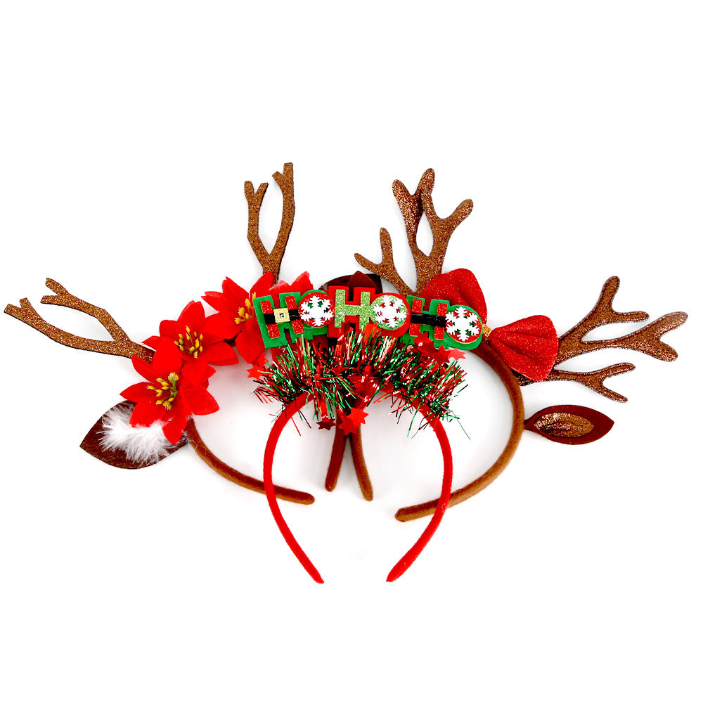Antler Headbands, Christmas Headbands for Women, Deer Horn Christmas Headbands, Cute Hairpins