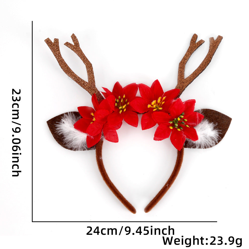 Antler Headbands, Christmas Headbands for Women, Deer Horn Christmas Headbands, Cute Hairpins