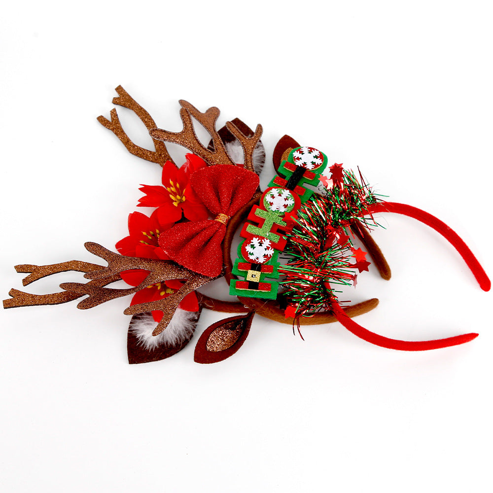 Antler Headbands, Christmas Headbands for Women, Deer Horn Christmas Headbands, Cute Hairpins