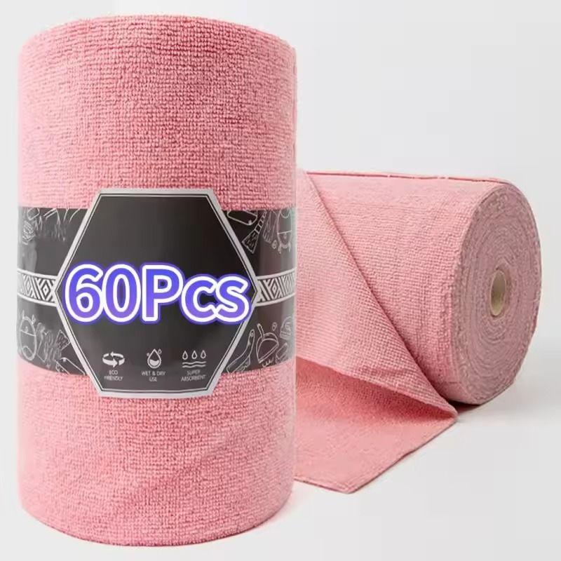 Microfiber Dish Cloths – Double-Sided Multi-Purpose Kitchen Cleaning Towels (20–60PCS)
