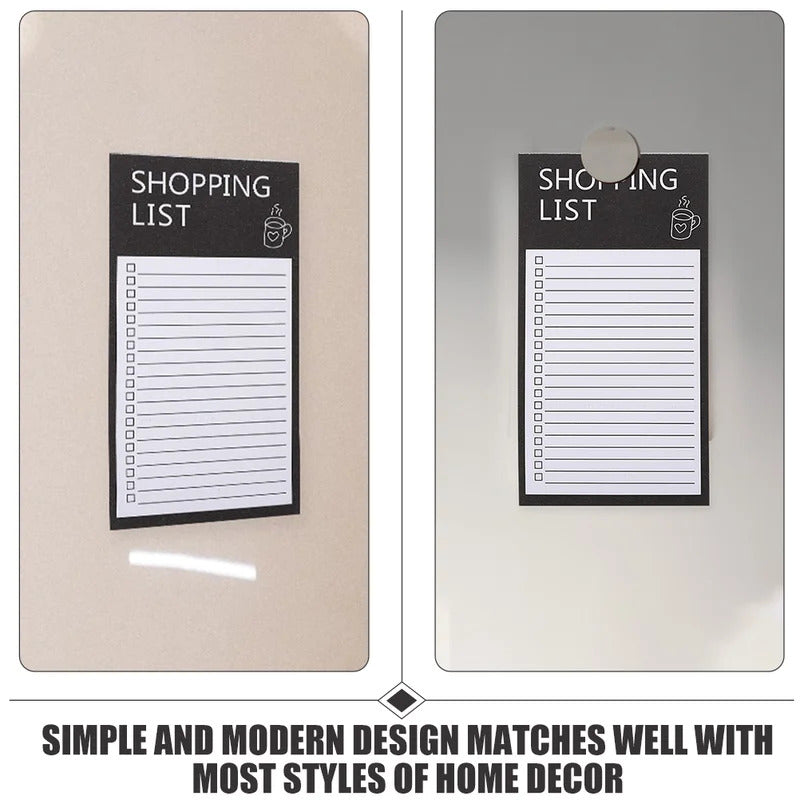 Portable Tearable Magnet Memo Board, Magnetic Fridge Message Board, Sticky Notes, Kitchen Shopping List Office Planner
