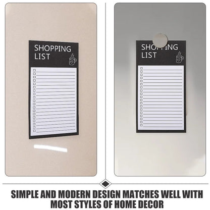 Portable Tearable Magnet Memo Board, Magnetic Fridge Message Board, Sticky Notes, Kitchen Shopping List Office Planner
