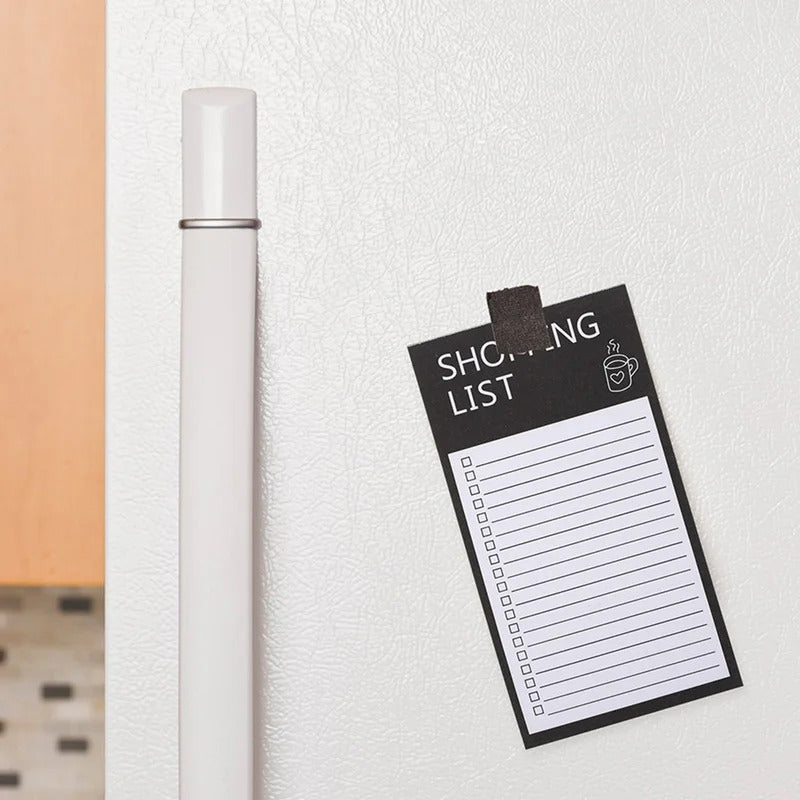 Portable Tearable Magnet Memo Board, Magnetic Fridge Message Board, Sticky Notes, Kitchen Shopping List Office Planner