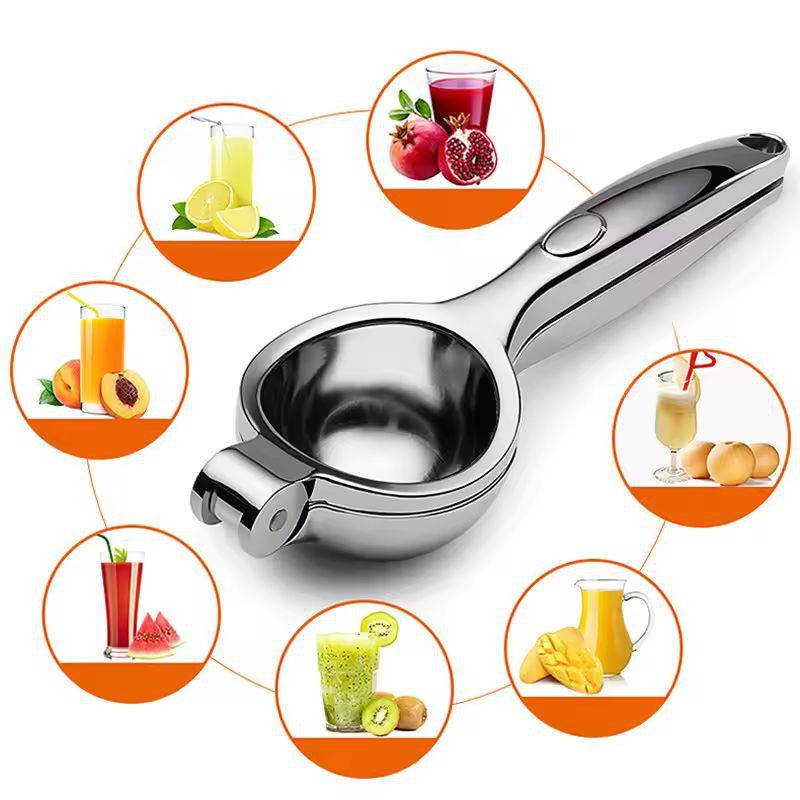Premium Handheld Citrus Juice Press  Zinc Alloy Manual Lemon  Orange Squeezer 4
