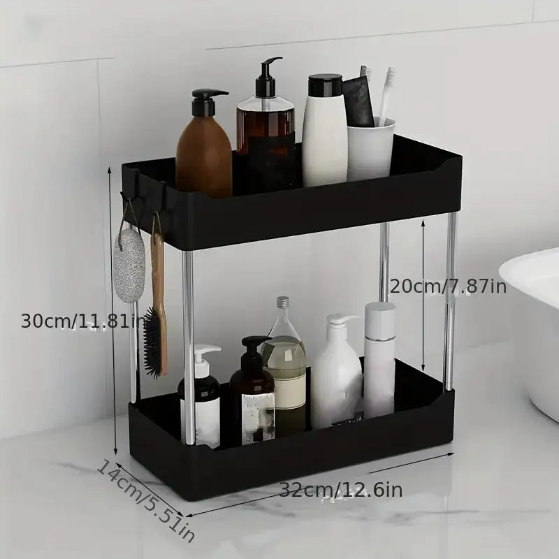 Kitchen Spice Storage Rack Multi Functional Countertop Seasoning Rack Household Multi Layer Kitchen 2