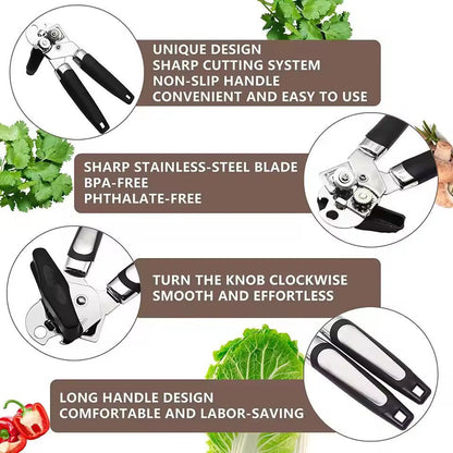 KitchenPro Stainless Steel SideCut Can  Bottle Opener 2