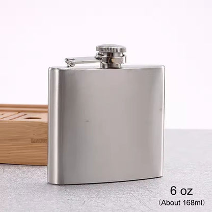 Compact Travel StainlessSteel Hip Flask  10 Oz Pocket Whisky  Wine Bottle 7