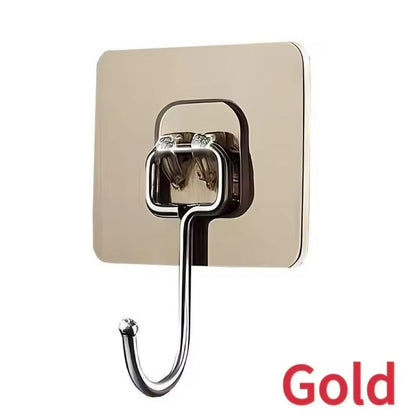 SelfAdhesive Rotating Hooks  Waterproof Seamless Wall Storage Hangers 8
