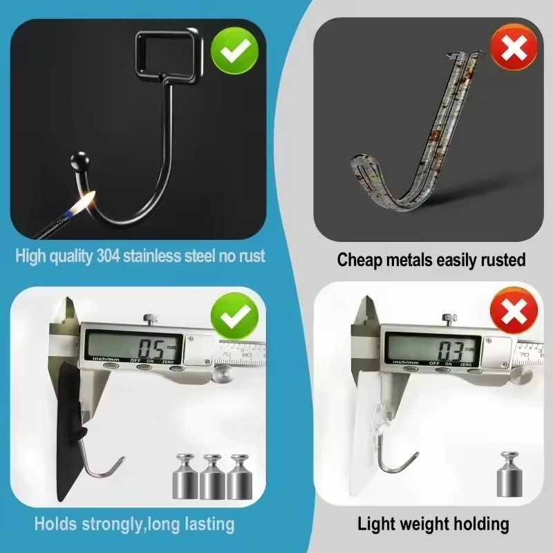 SelfAdhesive Rotating Hooks  Waterproof Seamless Wall Storage Hangers 4