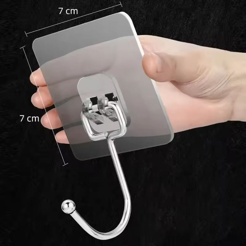 SelfAdhesive Rotating Hooks  Waterproof Seamless Wall Storage Hangers 5