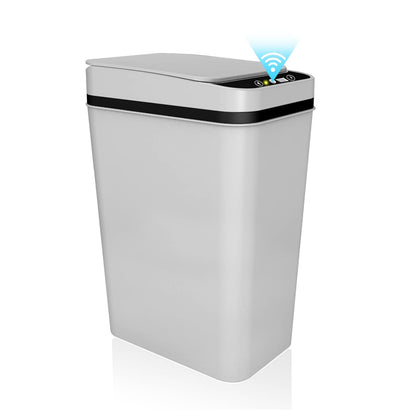 Touchless Automatic Garbage Bathroom Trash Can With Lid Slim Motion Sensor Can For Bedroom Living R 7